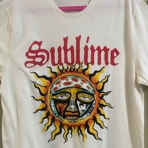 Old Navy Sublime Sun Graphic Tee - White and Red